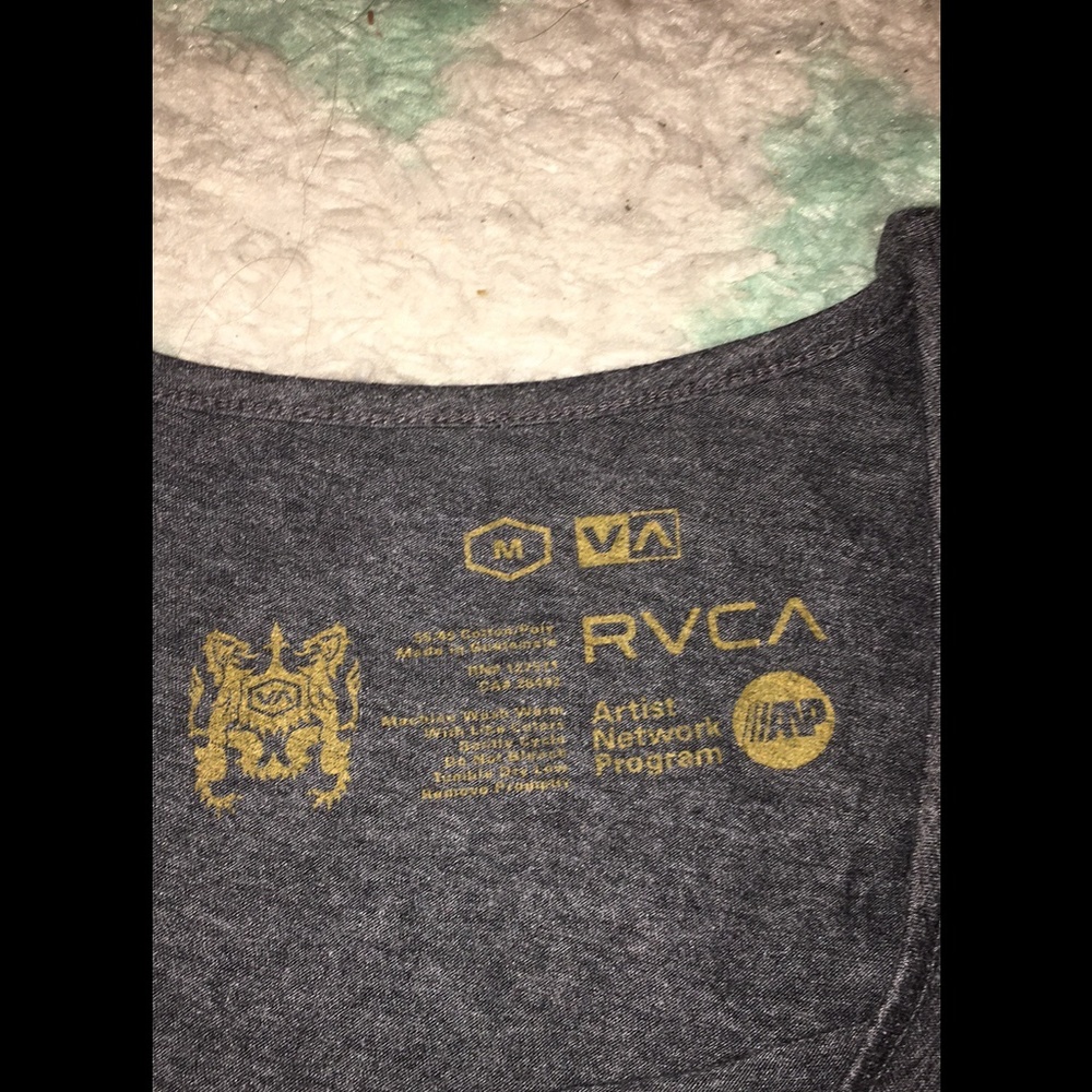Grey RVCA tee - Picture 2 of 2